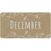 Toolbox Calendar- December Floral Date Tag 01