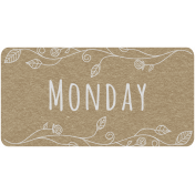 Toolbox Calendar- Monday Floral Date Tag 01