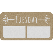 Toolbox Calendar- Tuesday Date Tag 01