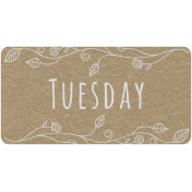 Toolbox Calendar- Tuesday Floral Date Tag 01