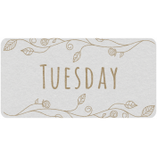 Toolbox Calendar- Tuesday Floral Date Tag 02