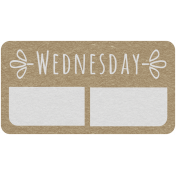 Toolbox Calendar- Wednesday Date Tag 01