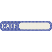 Digital Day- Blue Date Tag