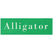 At the Zoo- Alligator Word Art