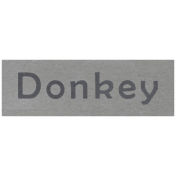 At the Zoo- Donkey Word Art