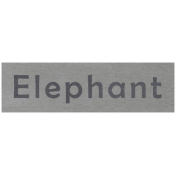 At the Zoo- Elephant Word Art