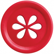 Apple Crisp- Red Apple Button 02