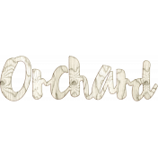 Apple Crisp- Orchard Wood Wordart