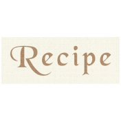 Apple Crisp- Recipe Word Art