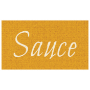 Apple Crisp- Sauce Word Art