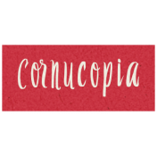 Day of Thanks- Cornucopia Word Art