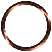 Toolbox Alphabet Bingo Chip Ring- Large Brown Metal Ring