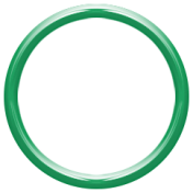 Toolbox Alphabet Bingo Chip Ring- Large Green Plastic Ring