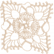 All the Princesses- Cream Doily