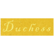 All the Princess- Duchess Word Art