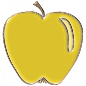 Apple Crisp- Enamel Apple Charm 04