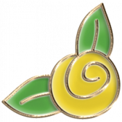 Apple Crisp- Enamel Flower Charm 05