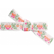 Snow & Snuggles- Floral Bow