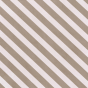 Snow & Snuggles- Brown Stripes Paper