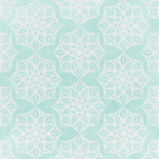 Snow & Snuggles- Teal Flakes Paper