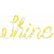 Unwind- Shine Word Art