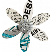 April Showers Mini- Newspaper Flower