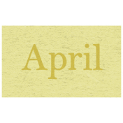 April Showers- April Word Art