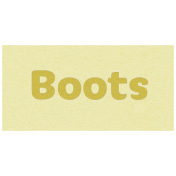 April Showers- Boots Word Art