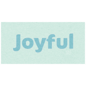 April Showers- Joyful Word Art