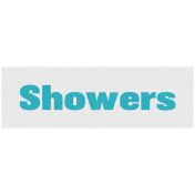 April Showers- Showers Word Art