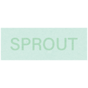 April Showers- Sprout Word Art