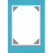 April Showers- Teal Paper Frame 03