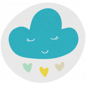 April Showers- Cloud Sticker