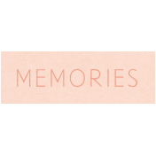 Summer's End- Memories Word Art