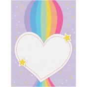 Toolbox Love Notes 1- Rainbow Heart 3x4"