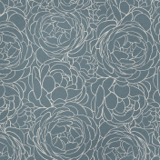 Bohemian Love – Blue Floral Paper