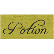 In The Moonlight- Potion Word Art