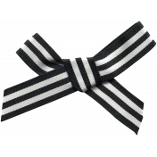 In The Moonlight- Striped Bow