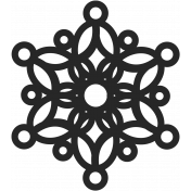 Snowflake Shape Mask 009