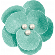 Chilled- Teal Flower