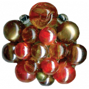 Christmas Memories Bead Cluster- Red