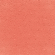 Fall Into Autumn- Light Orange Embossed Paper