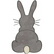 Woodland Winter-Blog Train Mini- Gray Rabbit
