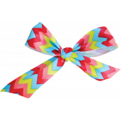 Look, A Book!- Chevron Bow