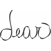 Woodland Winter- Dear Word Art