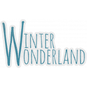 Woodland Winter- Winter Wonderland Word Art