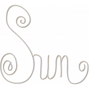 Summer Splash- SUN Word Art