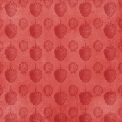 Strawberry Fields- Red Strawberry Stamp Paper