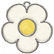 Strawberry Fields- Flower Doodle Charm 06