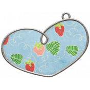 Strawberry Fields- Heart Doodle Charm 03